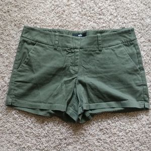 Olive Green Khaki Shorts